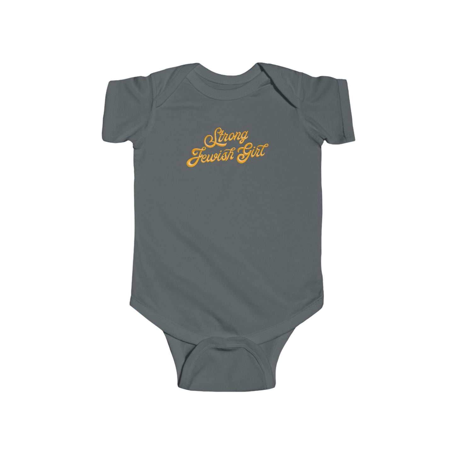 Strong Jewish Girl Classic Logo Baby Onesie