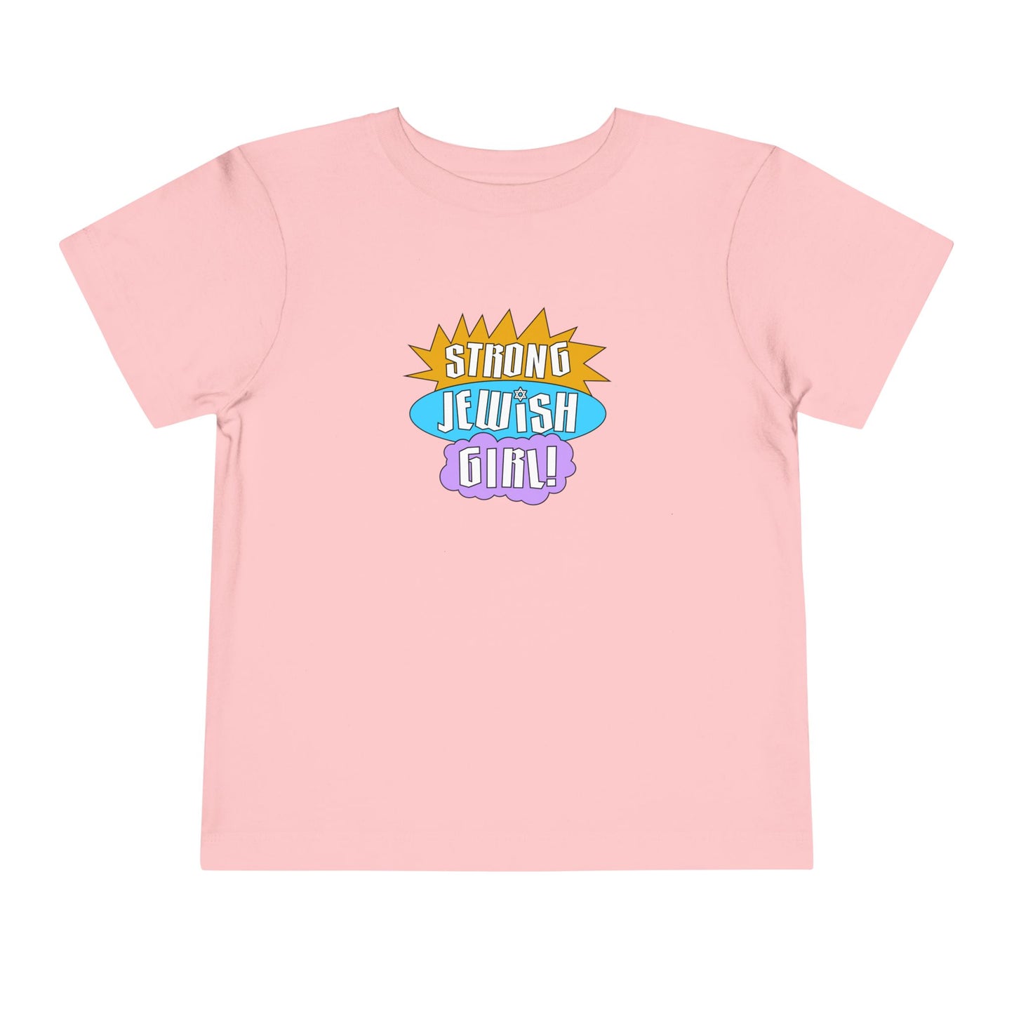 Strong Jewish Girl Mod Logo Toddler Short Sleeve Tee