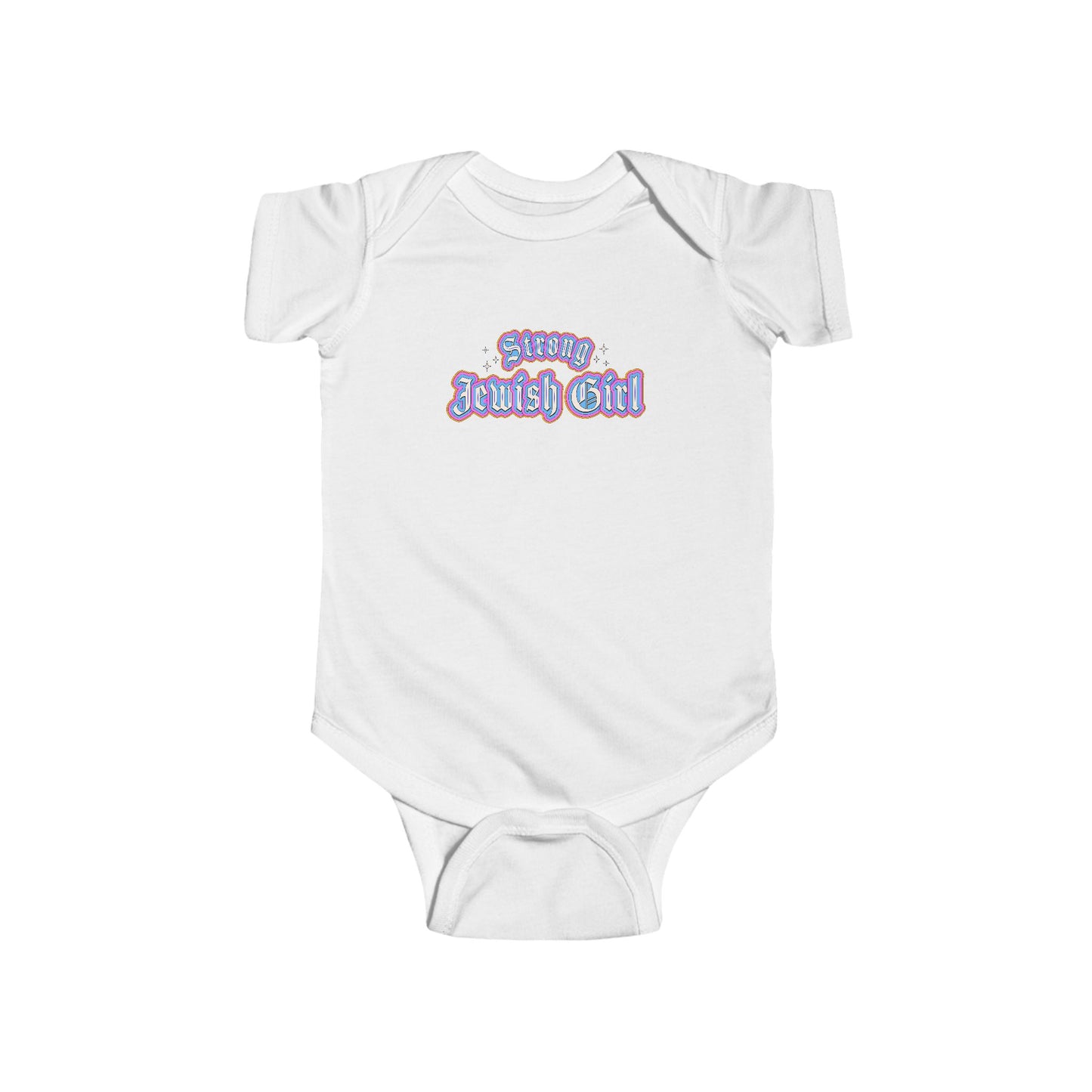 Strong Jewish Girl Baby Onesie